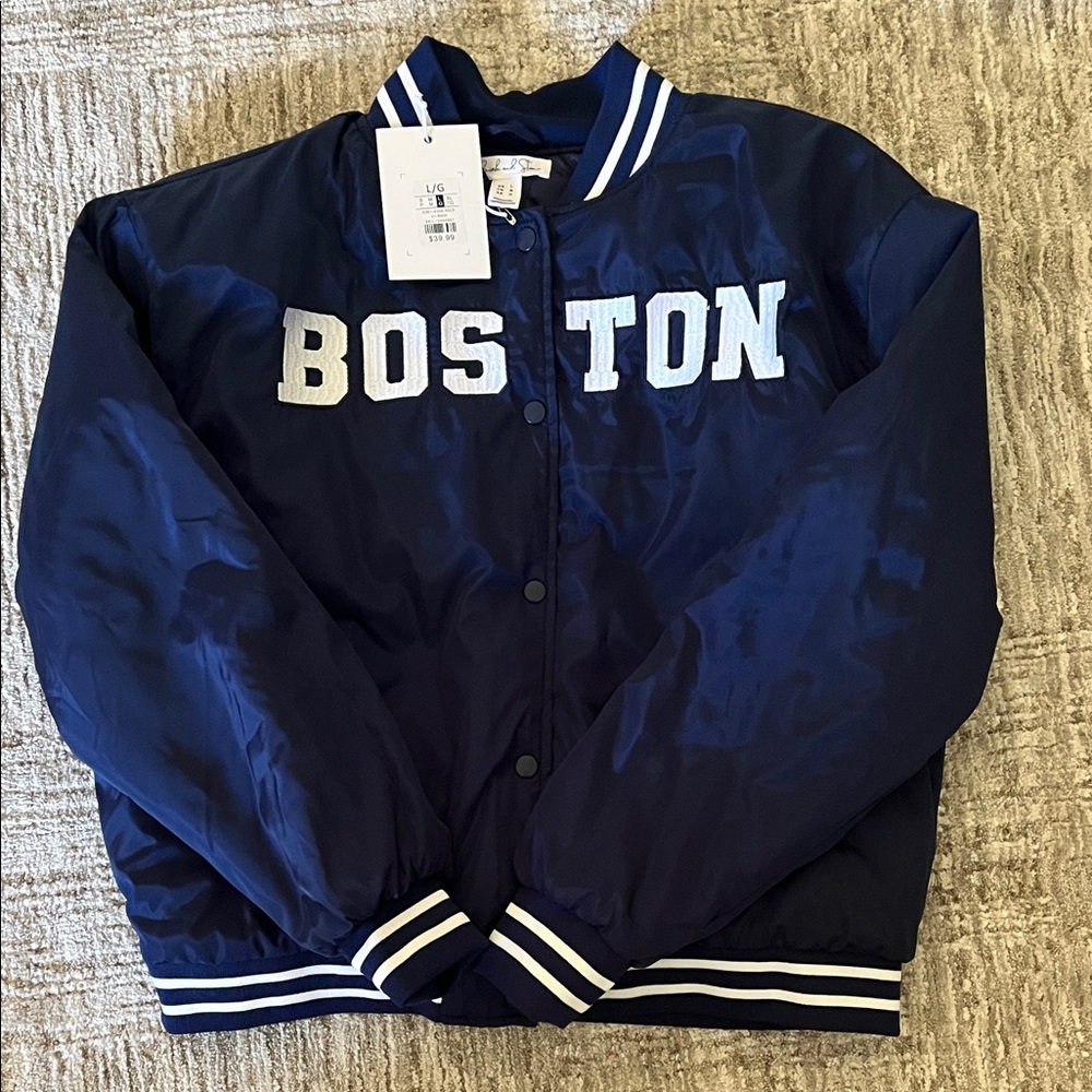 Boston Navy Bomber Jacket